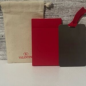 GWP: Valentino Beauty Red Phone Card Holder with Mirror